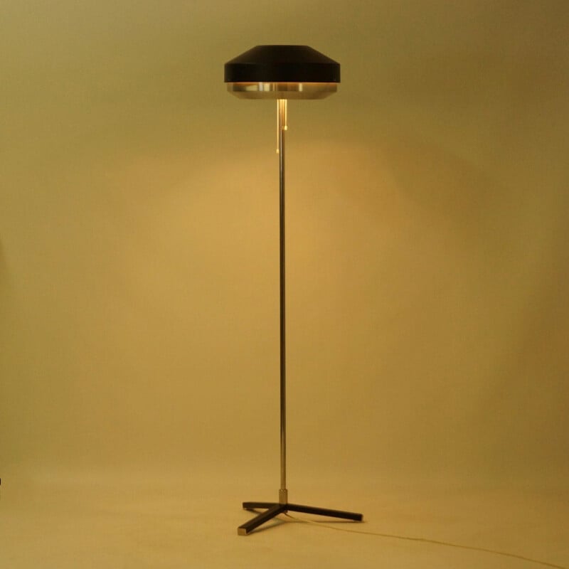 Black Chrome Floorlamp by Hiemstra Evolux