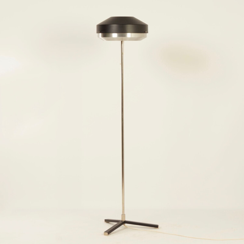 Lampadaire Chromé noir par Hiemstra Evolux