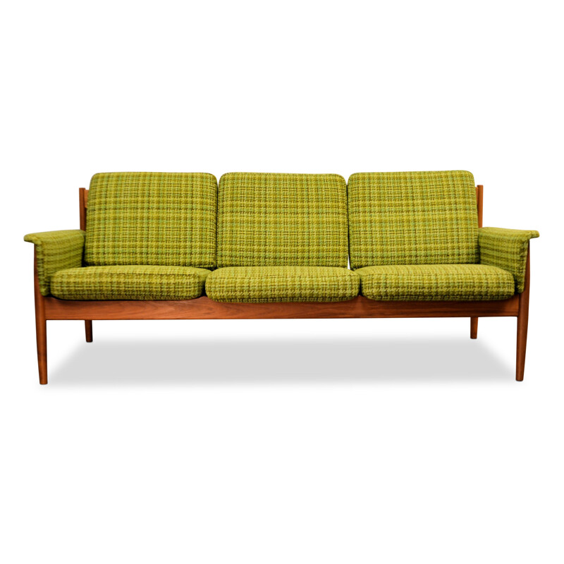 3-seater Vintage sofa in teak by Grete Jalk