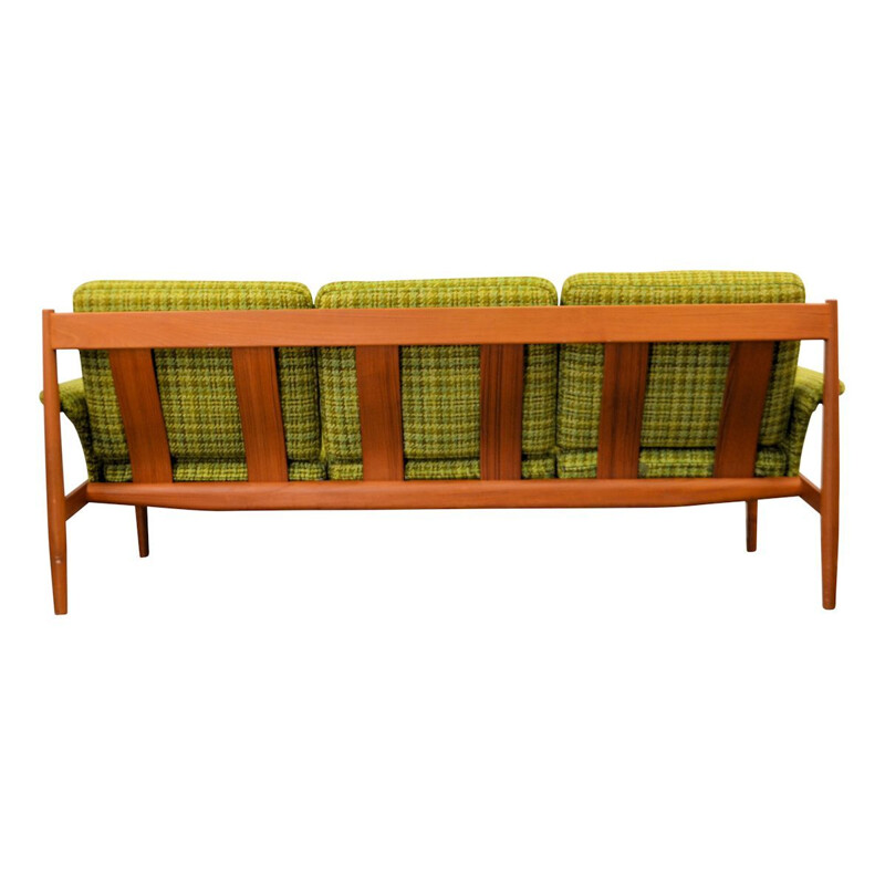 3-seater Vintage sofa in teak by Grete Jalk