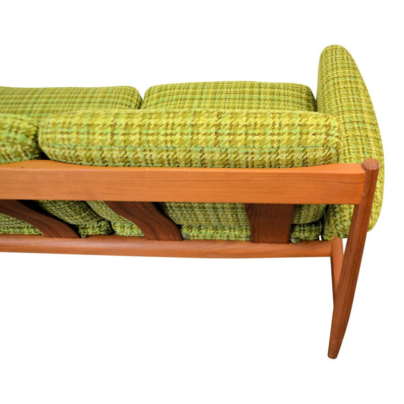 3-seater Vintage sofa in teak by Grete Jalk