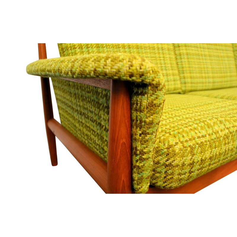 3-seater Vintage sofa in teak by Grete Jalk