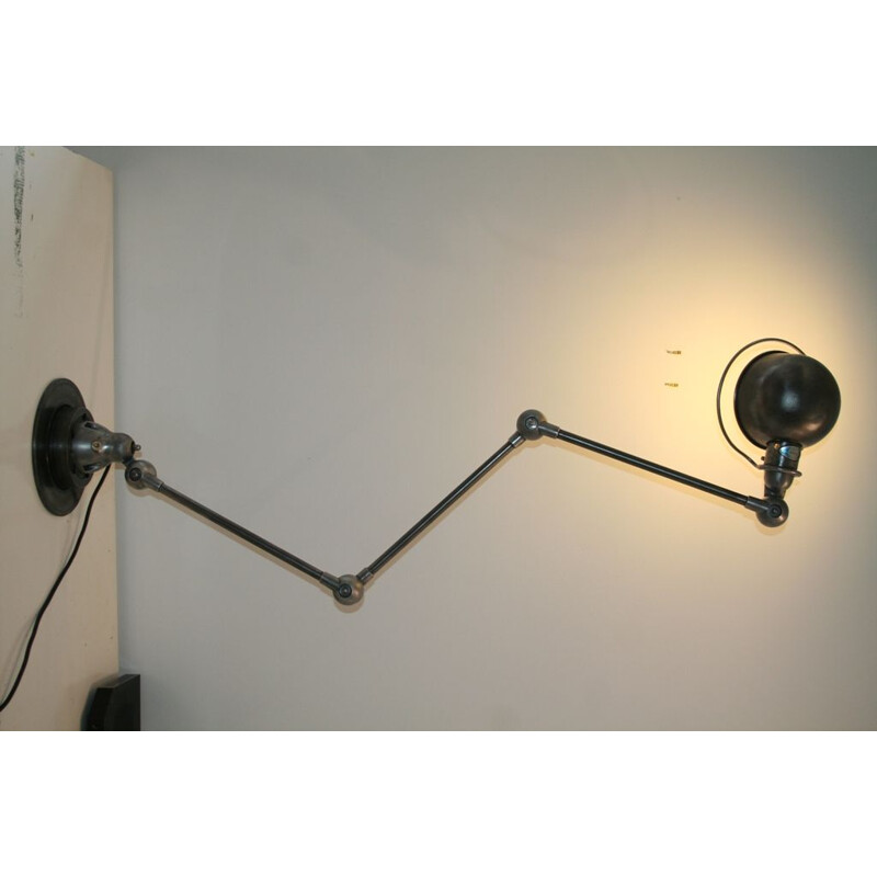 Vintage industrial table lamp by Jean Louis Domecq for Jieldé