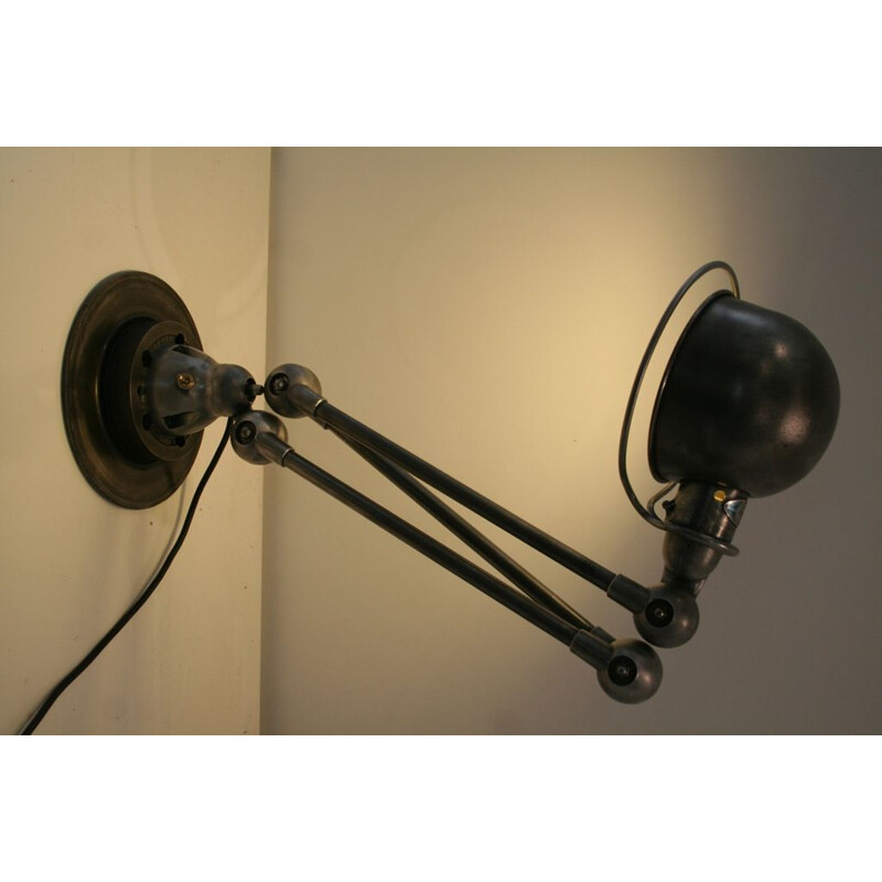 Lampe de table vintage industrielle par Jean Louis Domecq pour Jieldé