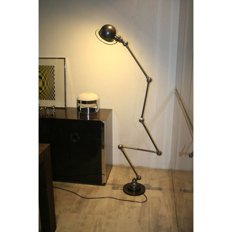 Vintage industrial floor lamp with 5 arms by Jieldé