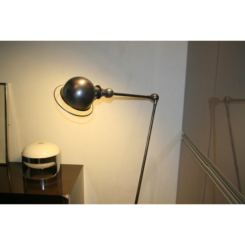 Vintage industrial floor lamp in steel by Jieldé