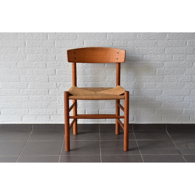 Vintage chair J39 in oak by Børge Mogensen for FDB Mobler