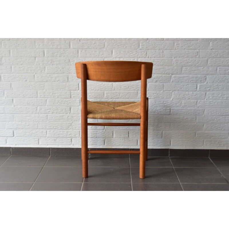 Vintage chair J39 in oak by Børge Mogensen for FDB Mobler