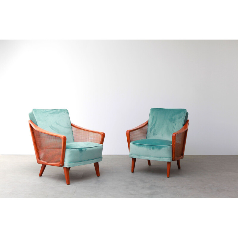 Pair of vintage scandinavian chairs 