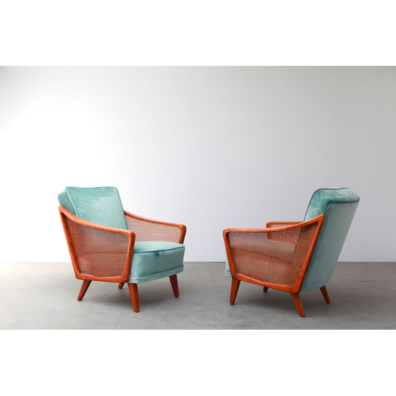 Pair of vintage scandinavian chairs 