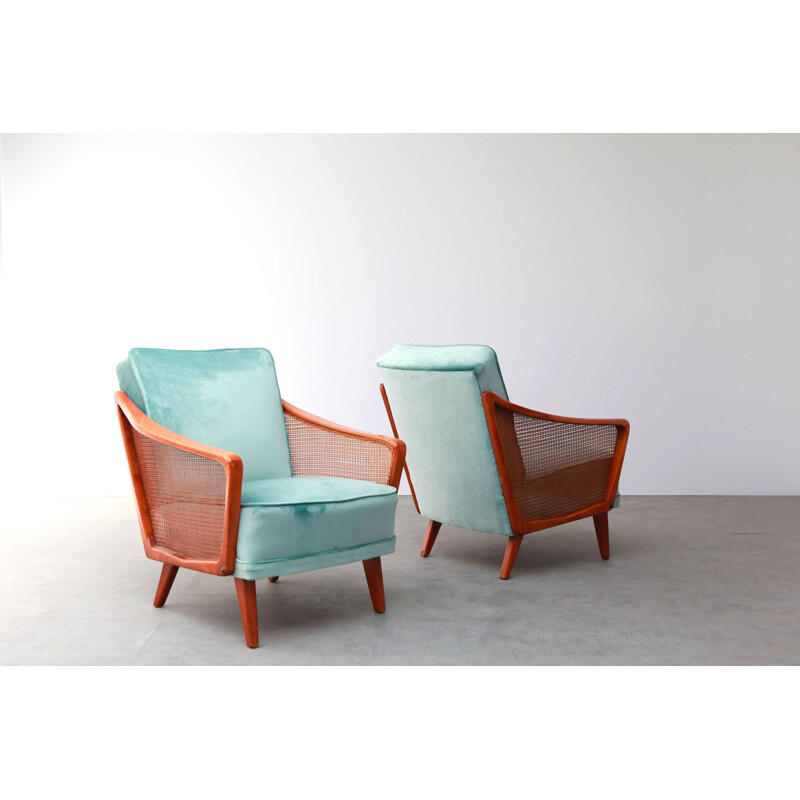 Pair of vintage scandinavian chairs 