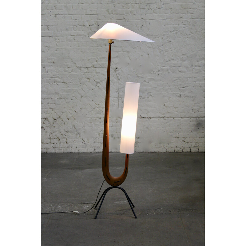 Vintage floorlamp Giraffe by Maison Rispal