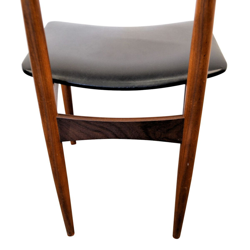 Set of 6 vintage Danish dining chairs in teak