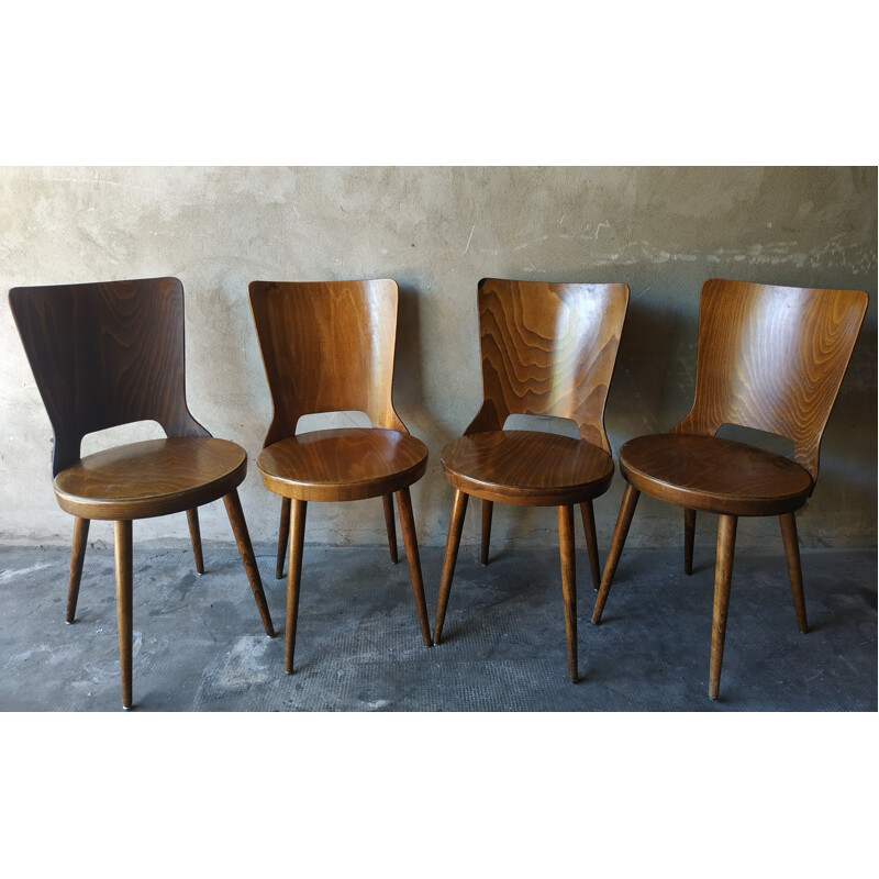 Set of 4 bistro chairs "Mondor" by Baumann