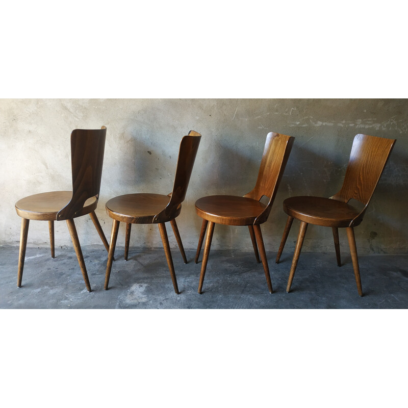 Set of 4 bistro chairs "Mondor" by Baumann