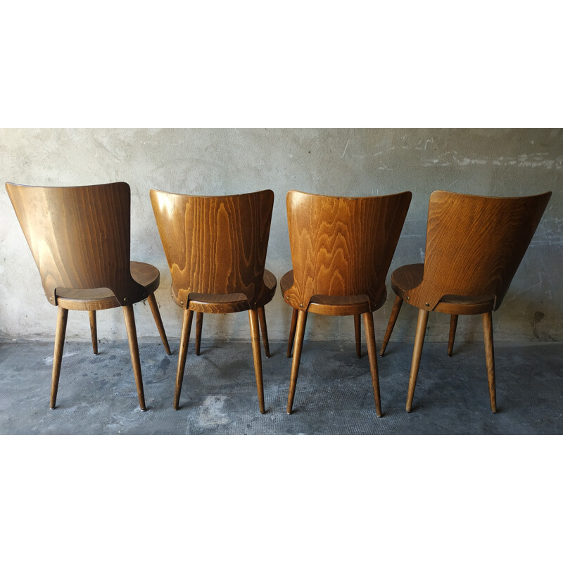 Set of 4 bistro chairs "Mondor" by Baumann