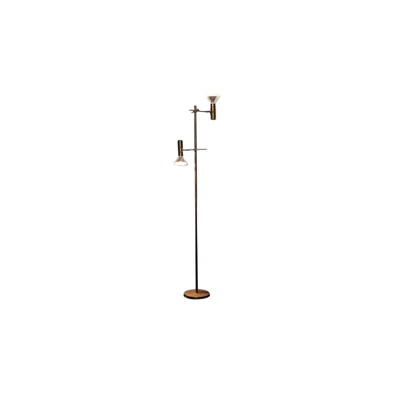 Capacio floor lamp in brass, Fulvio FERRARI - 1970s