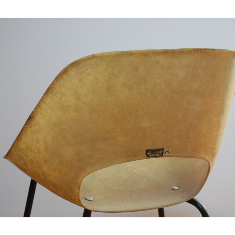 Vintage "tulip" chair by Pierre Guariche for Steiner