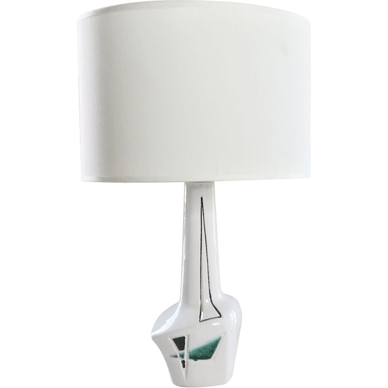 Vintage witte vrije vorm lamp, Frankrijk 1960