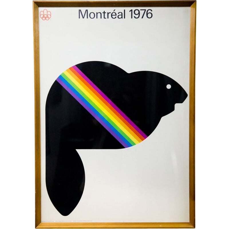 Affiche vintage Jeux olympiques de Montréal