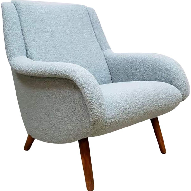 Vintage italian Blue Lounge Chair