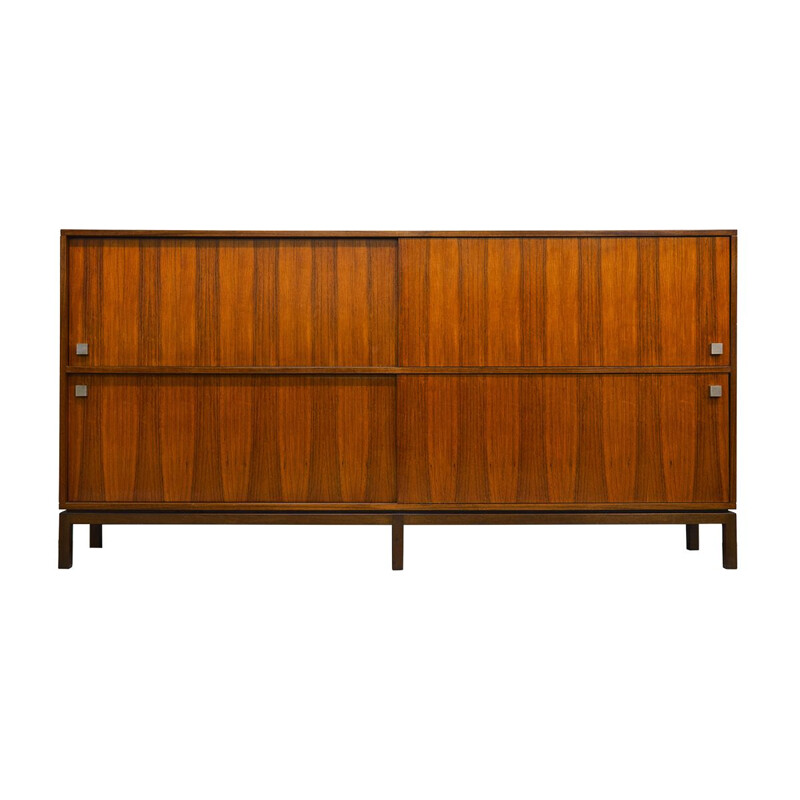 Vintage high sideboard in rosewood by Alfred Hendrickx for Belform