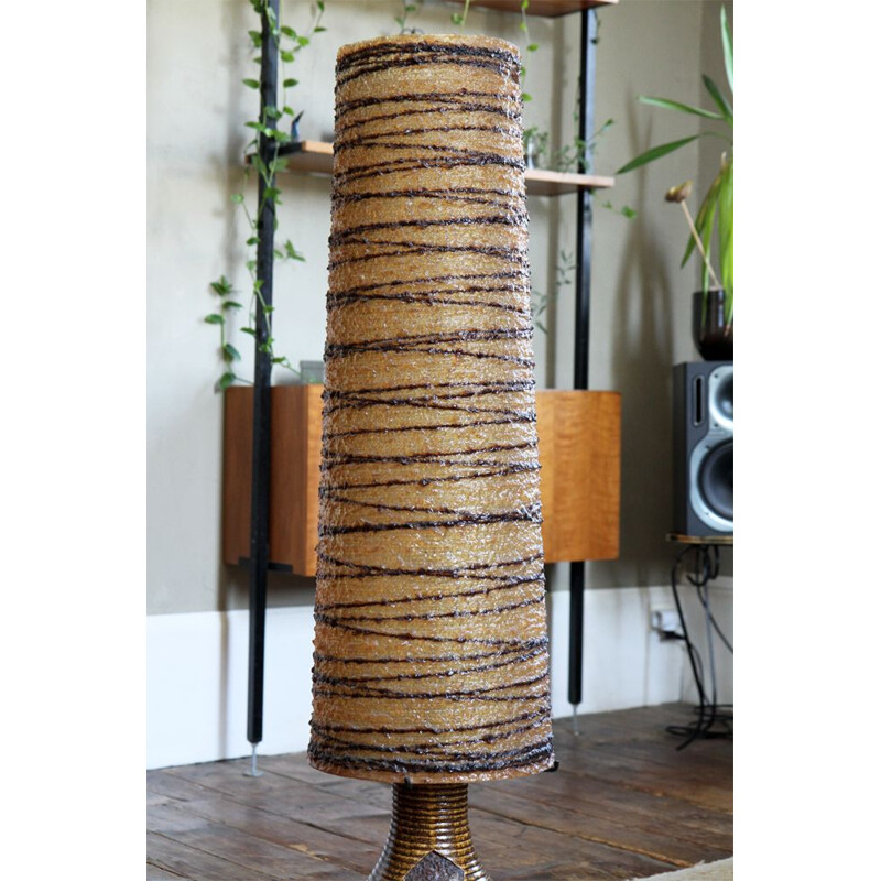 Vintage floor lamp Accolay in ceramic and resin