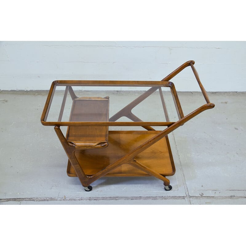 Vintage Italian serving cart by Cesare Lacca