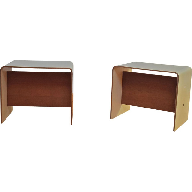 Pair of vintage stools by Pierre Guariche for Negroni SA