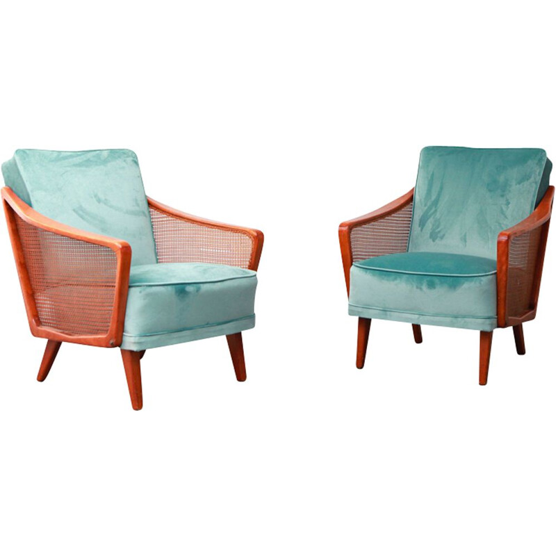 Paire de fauteuils vintages scandinaves