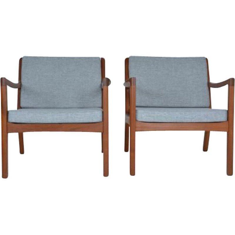 Pair of armchairs "Senator" by Ole Wanscher	