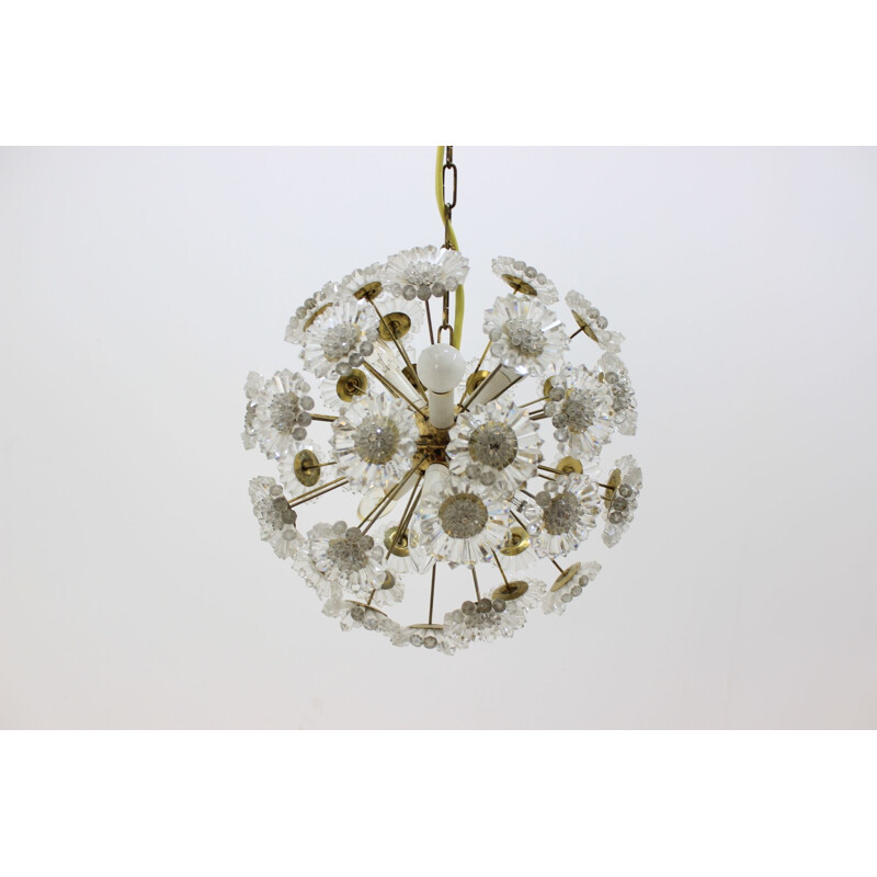 Vintage golden dandelion chandelier