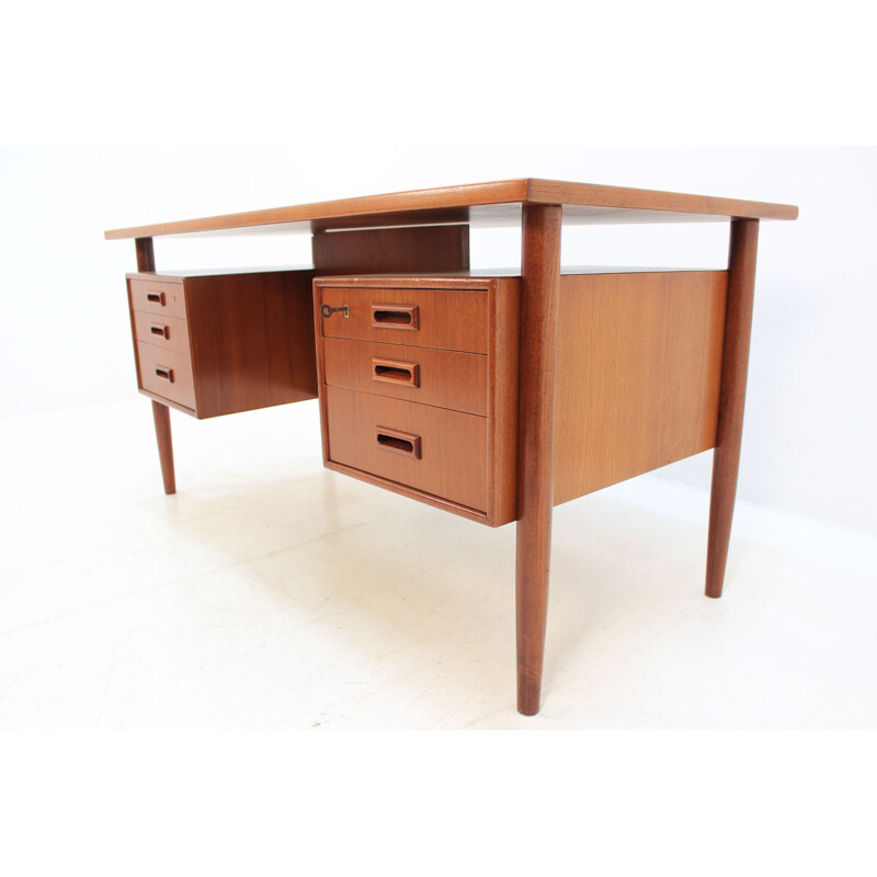 Vintage desk with bookcase by Arne Vodder