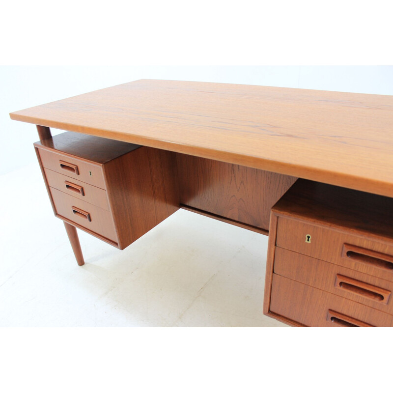 Vintage desk with bookcase by Arne Vodder