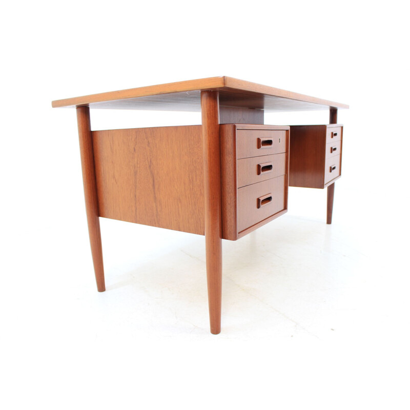 Vintage desk with bookcase by Arne Vodder