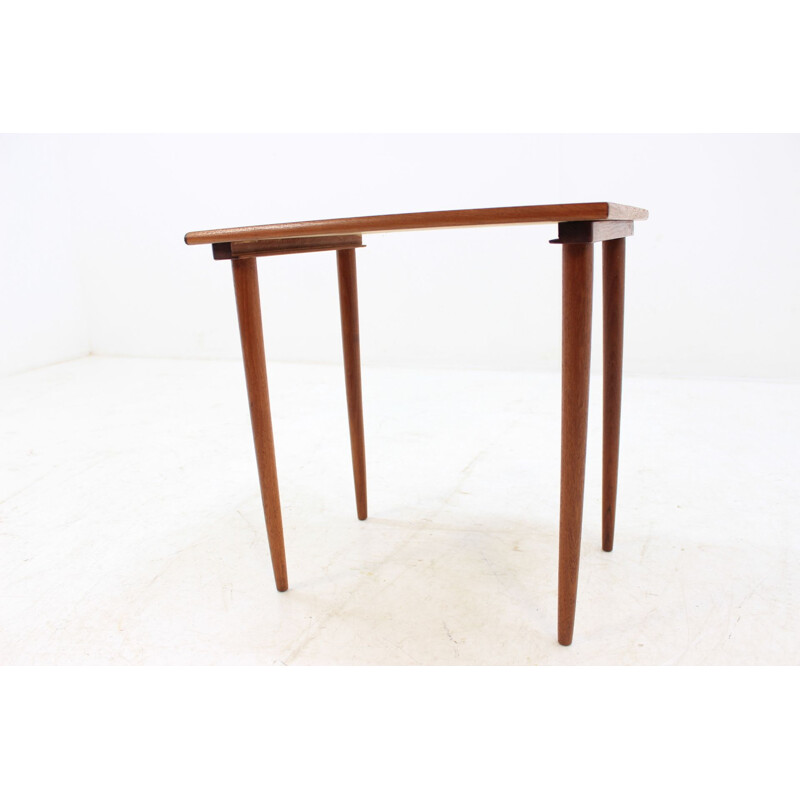 Vintage Danish nesting table in teak