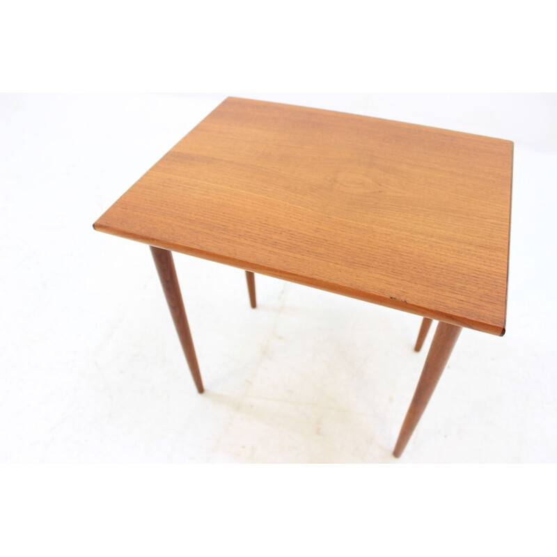 Vintage Deense teakhouten nesttafel