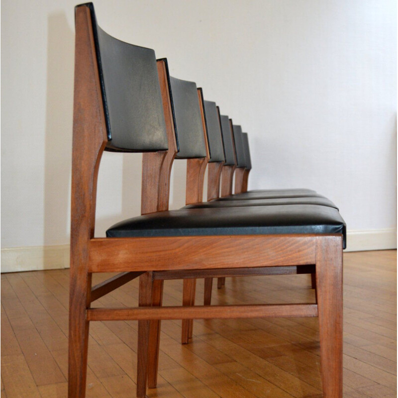 Set of 6 Scandinavian chairs by Gerhard Berg