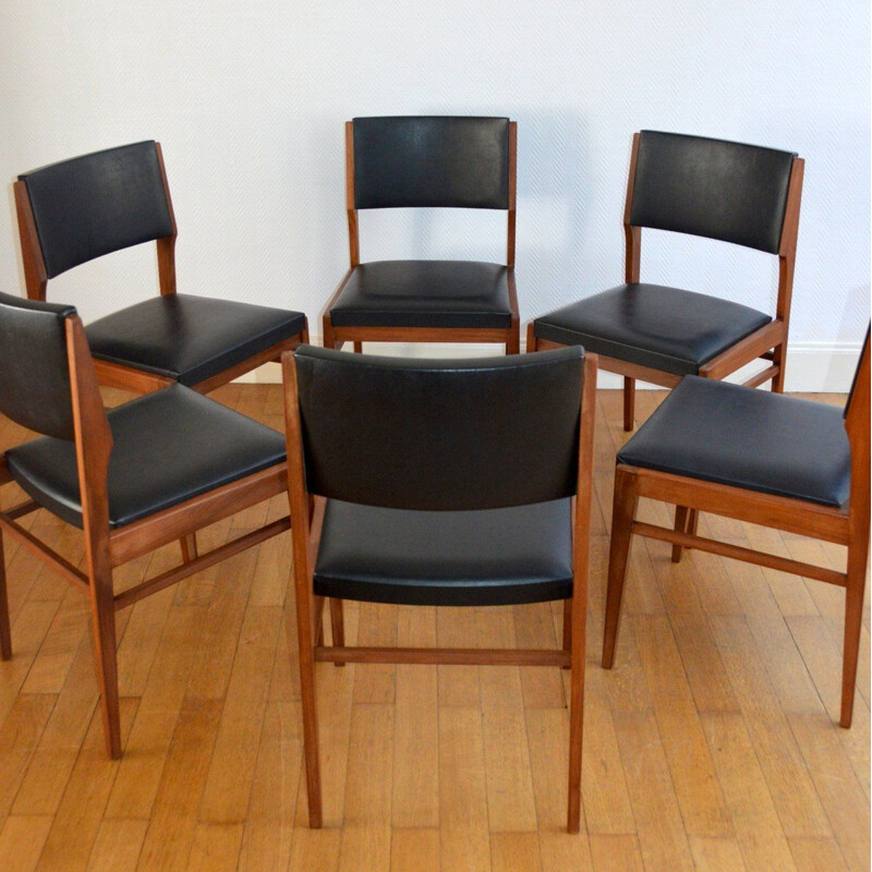 Set of 6 Scandinavian chairs by Gerhard Berg