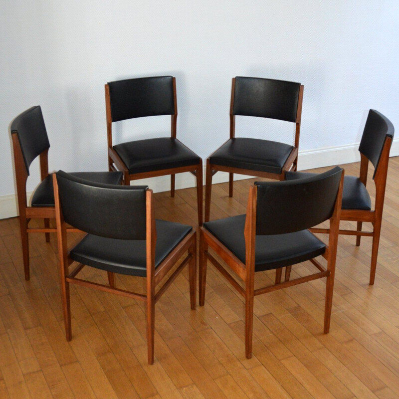 Set of 6 Scandinavian chairs by Gerhard Berg