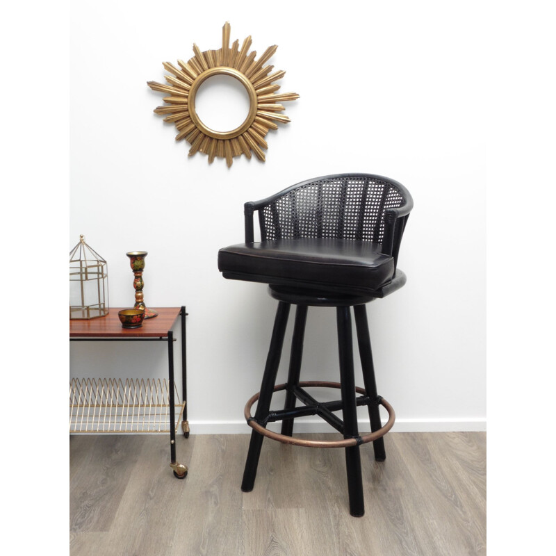 Vintage bar stool  By Elinor McGuire for Hans Kaufeld