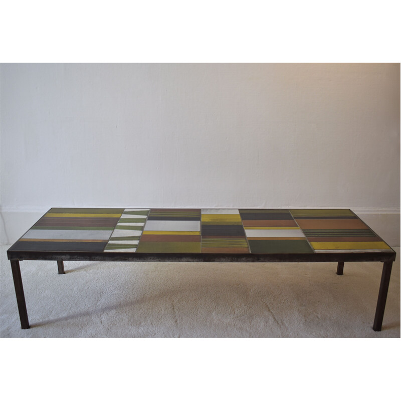 Vintage "Countdown" coffee table by Roger Capron