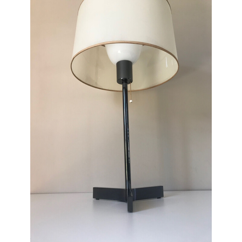 Lampada da tavolo vintage in ottone di Roger Fatus per Disderot, 1950