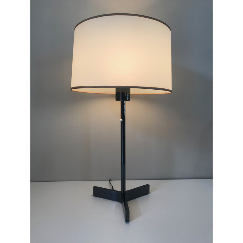 Lampada da tavolo vintage in ottone di Roger Fatus per Disderot, 1950