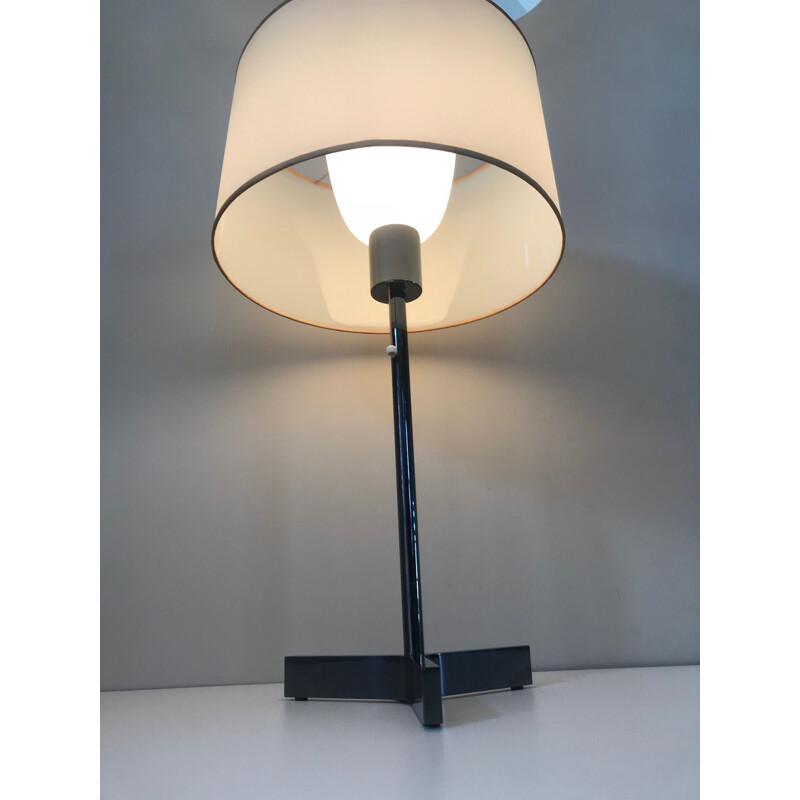 Lampada da tavolo vintage in ottone di Roger Fatus per Disderot, 1950