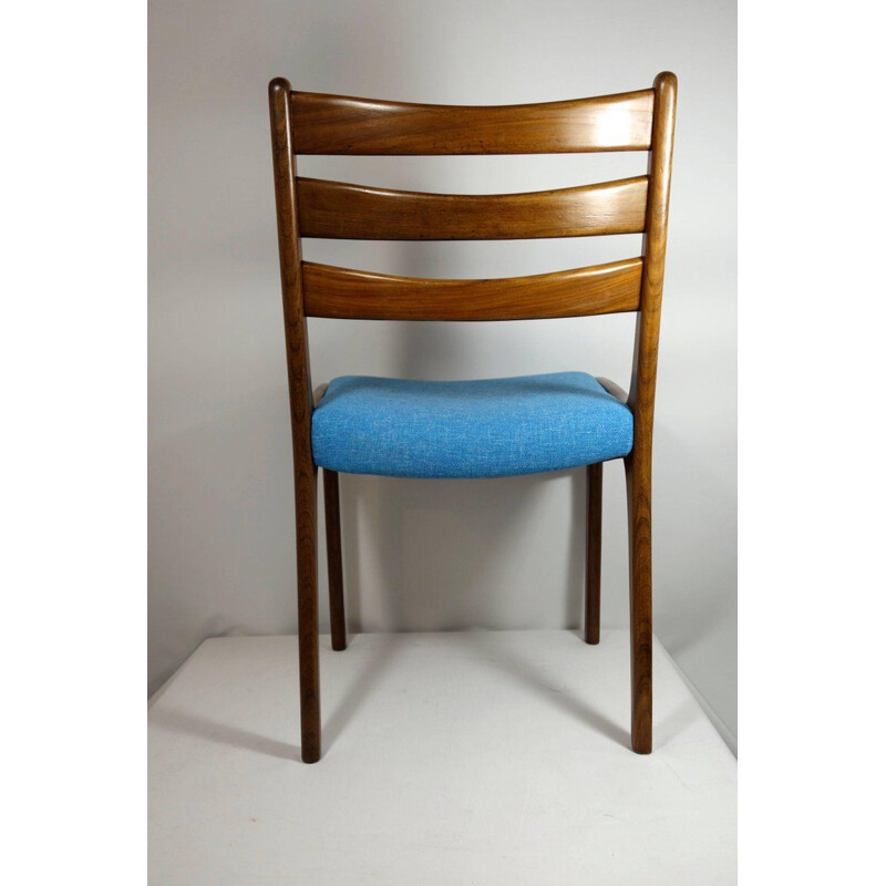 Juego de 4 sillas escandinavas vintage de teca