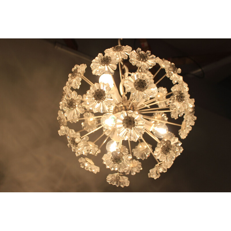 Vintage chandelier Dandelion Sputnik by Preciosa