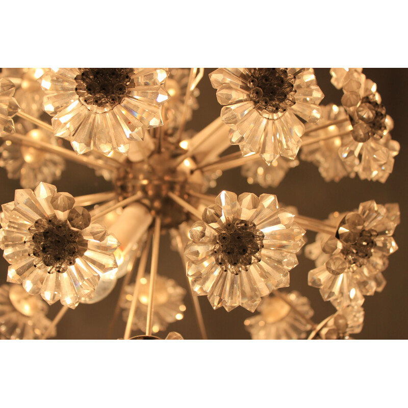 Vintage chandelier Dandelion Sputnik by Preciosa