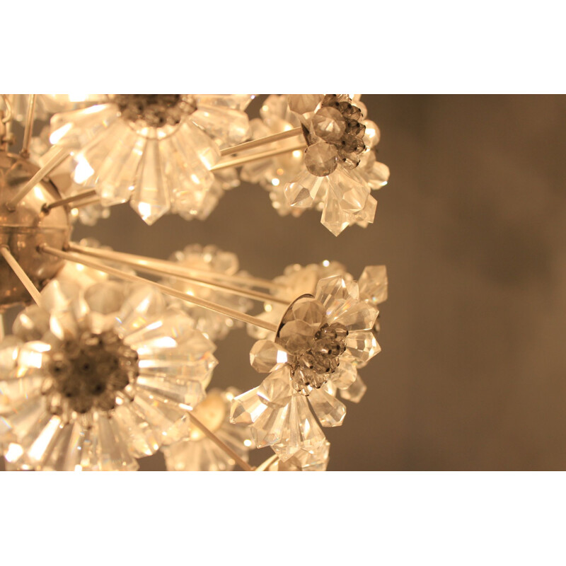 Vintage chandelier Dandelion Sputnik by Preciosa