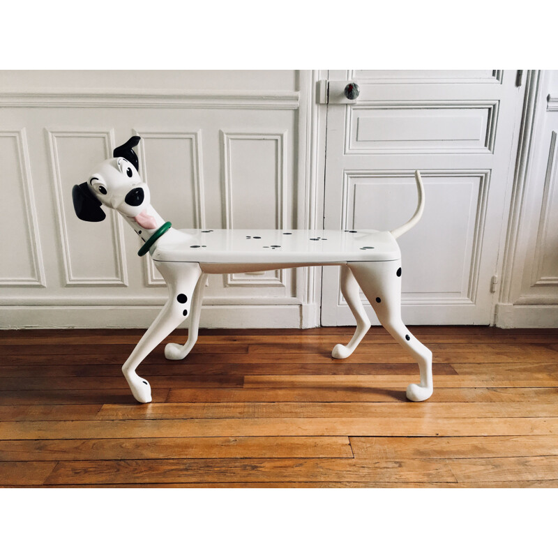 Vintage Dalmatian desk and chair by Pierre Colleu for Starform